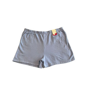 SO Lounge Life Fleece Shorts Womens Plus Size 3X Heather Blue